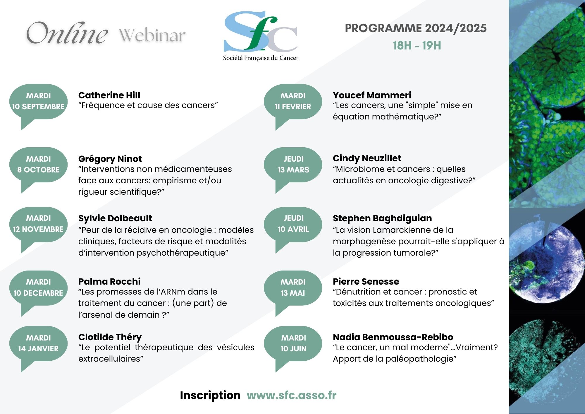 Programme annuel 2024-2025 Webinar SFC